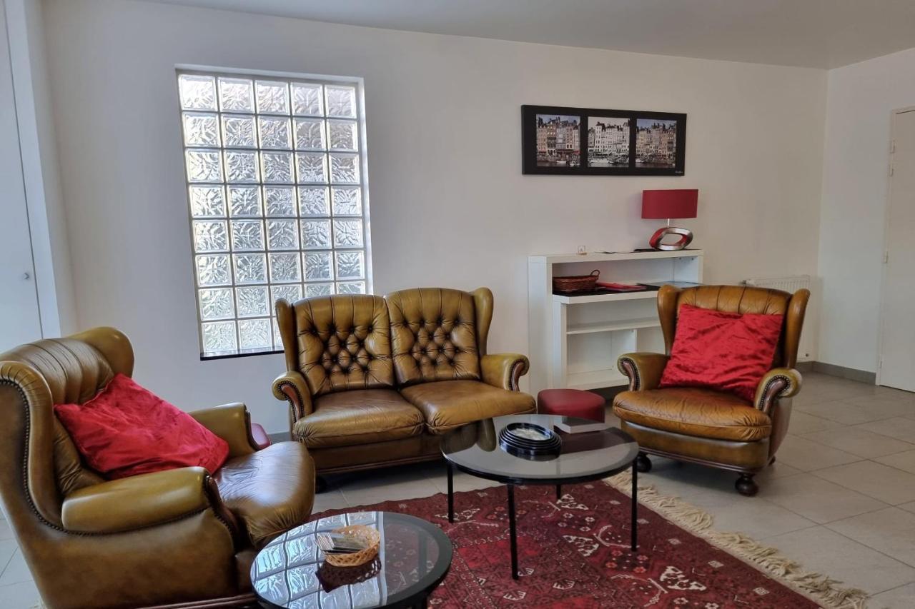 Chez Lou Et Dan 4P Apartment With Balcony Elevator And Secure Parking Honfleur Extérieur photo